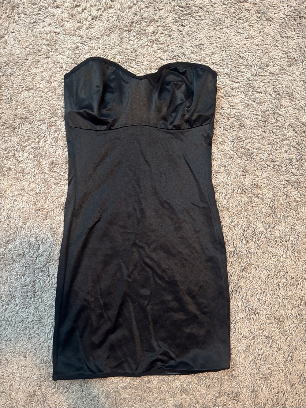 Victoria's Secret Black Strapless Bodycon Dress